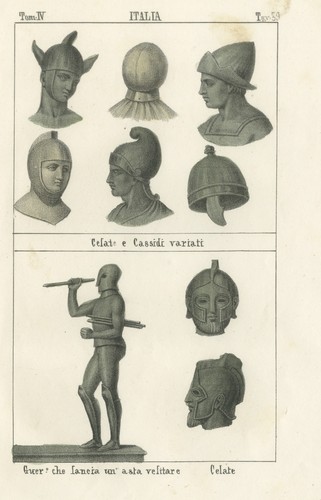 Ancient helmets and bronze - helmets,